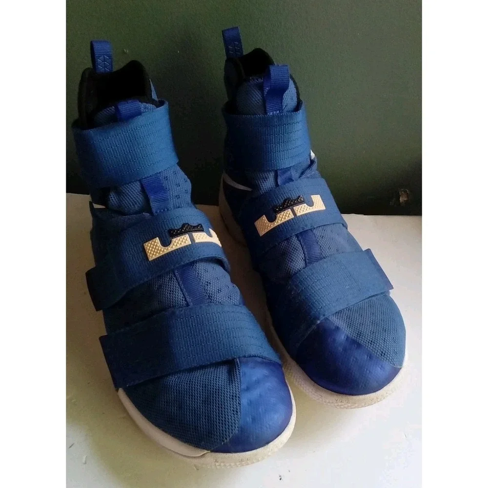 Nike LeBron Soldier XIV 14 Blue‎ White Basketball Shoes Sneakers